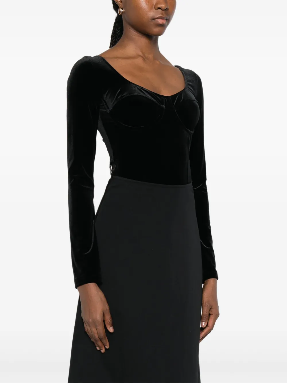 Maje Body met lange mouwen Zwart