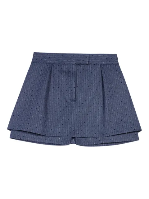 Maje shorts de playa con rayas diplomáticas