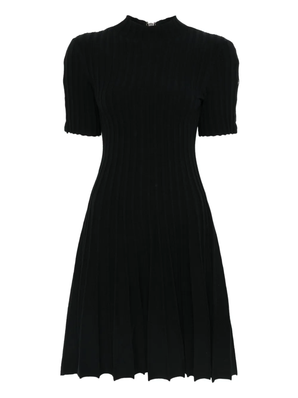 Maje fine-knit mini dress Zwart
