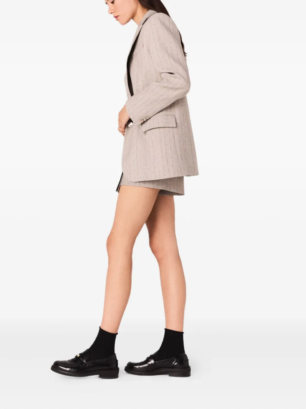 Maje Colbert met stras Grijs