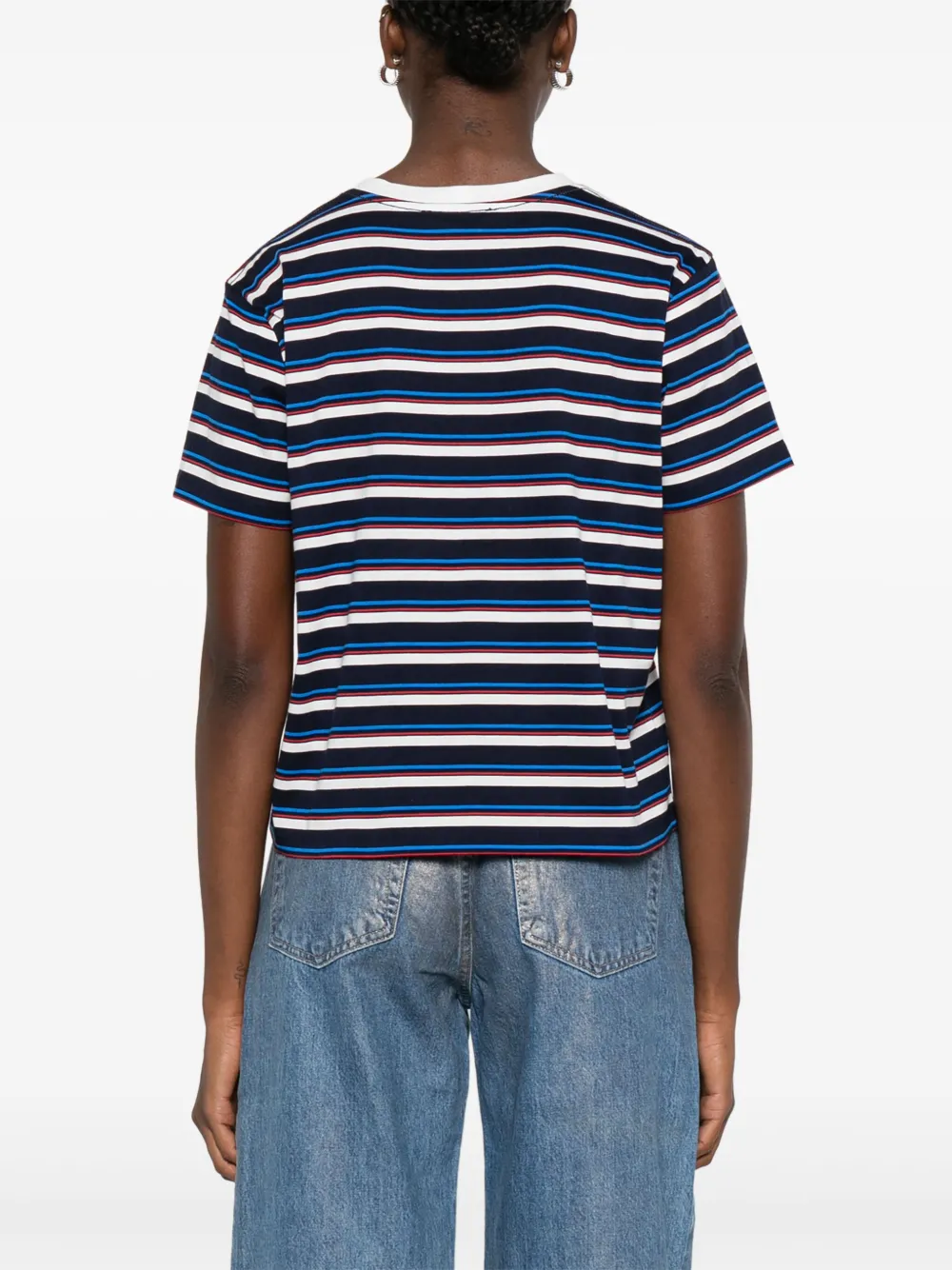 Maje Gestreept T-shirt Blauw