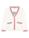Maje embroidered cardigan - White