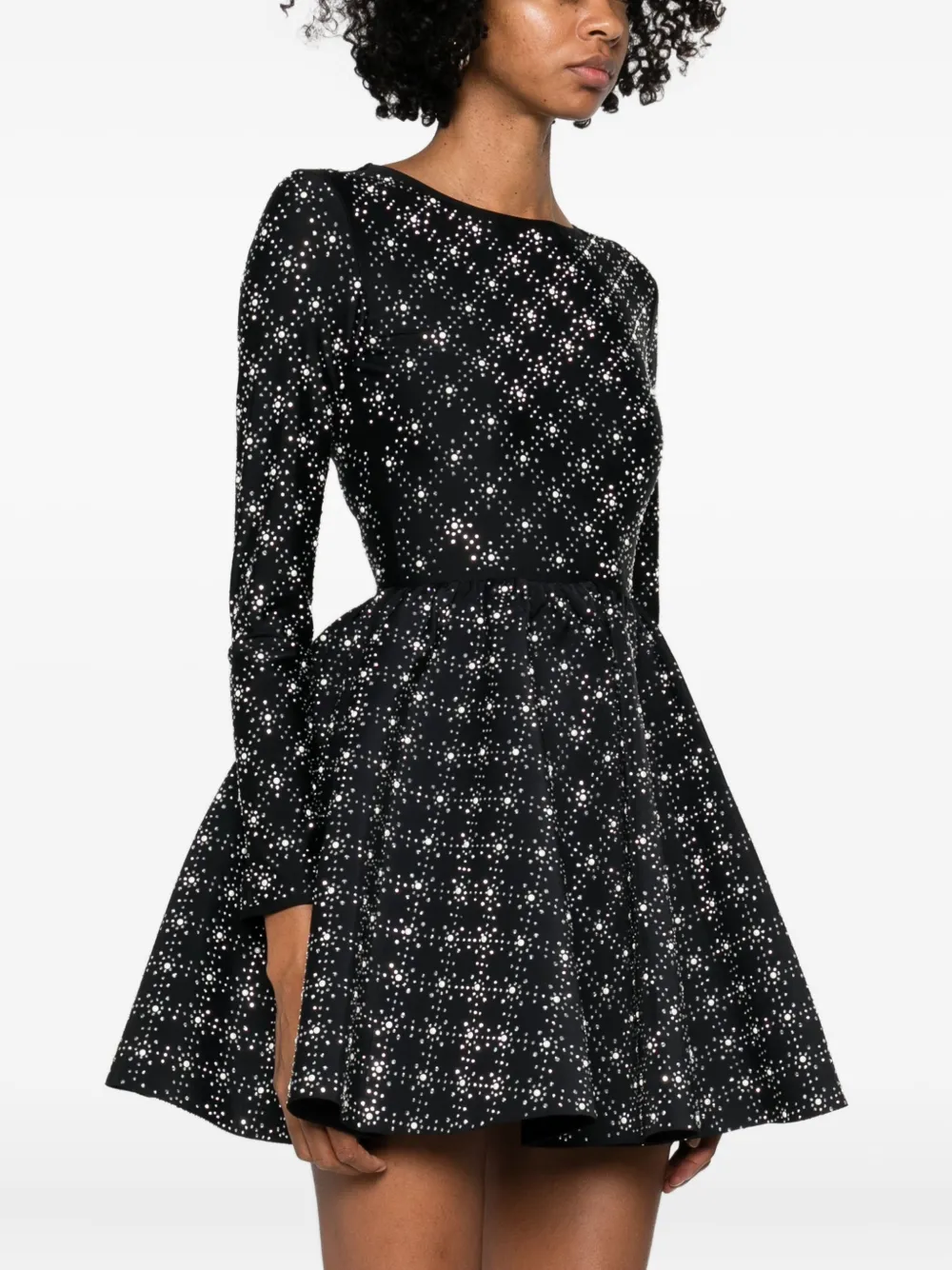 Maje Jurk verfraaid met stras Zwart