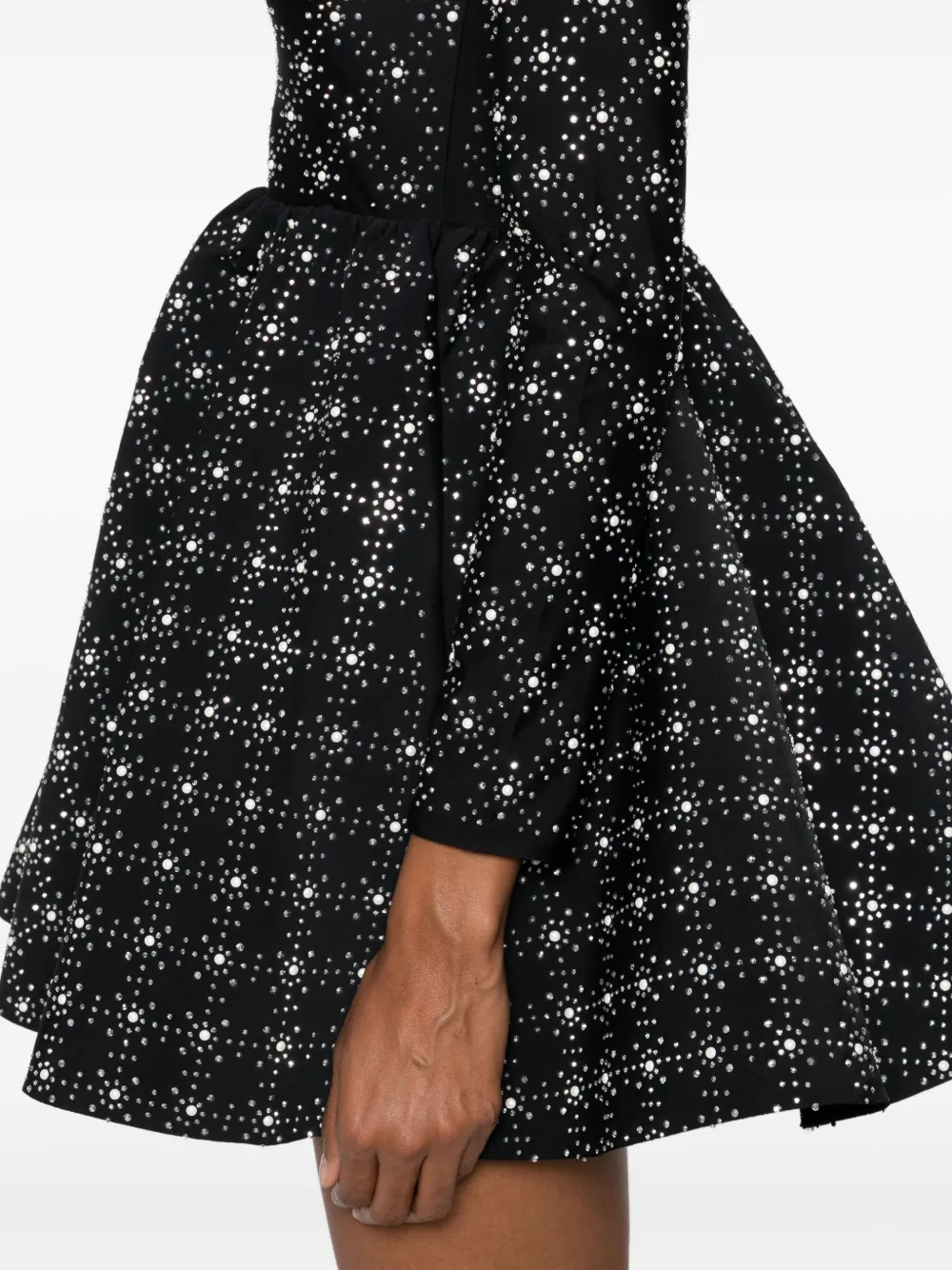 Maje Jurk verfraaid met stras Zwart