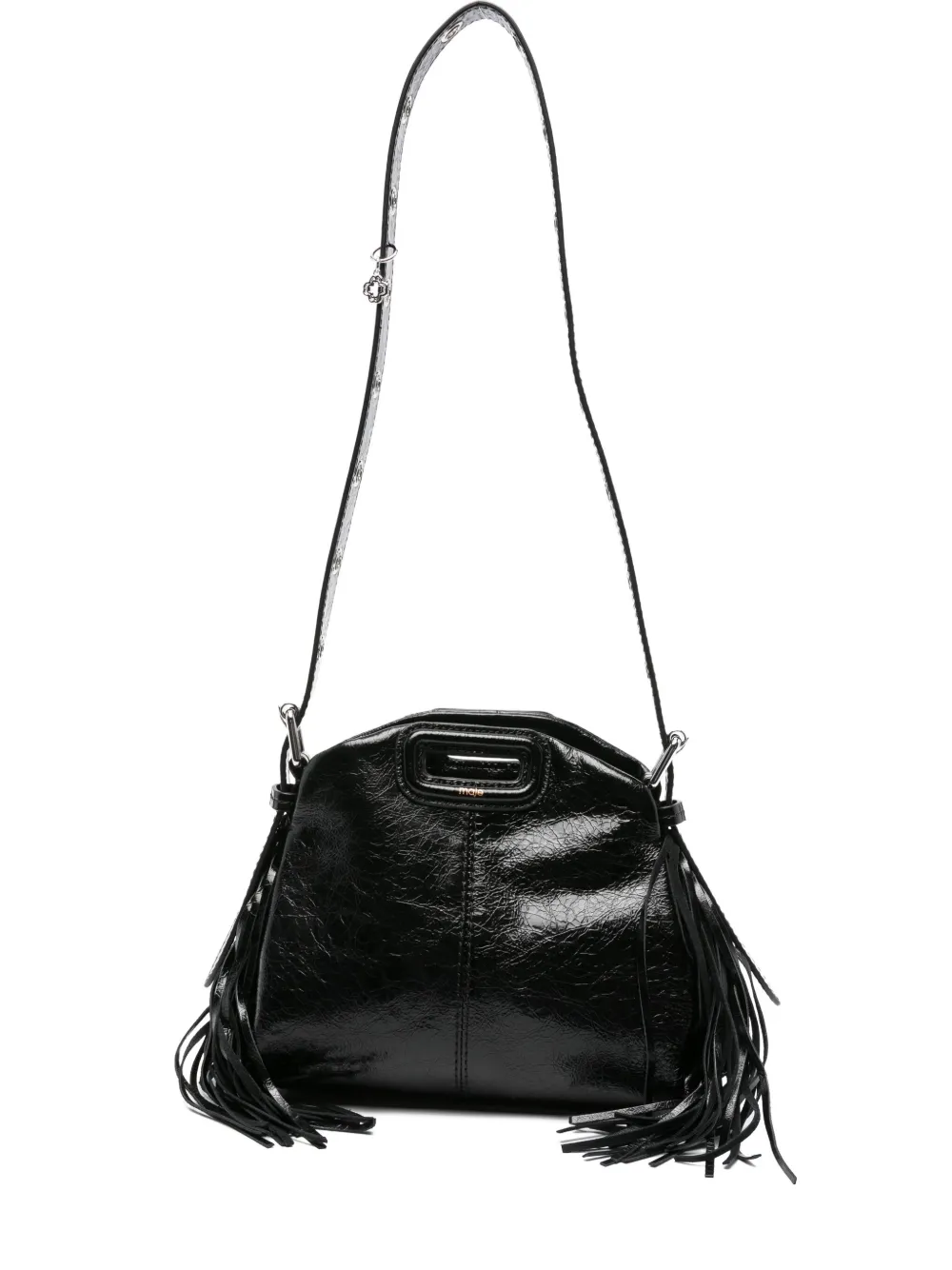Maje tote con flecos | negro | Image 1