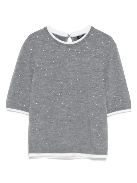 Maje rhinestone-embellished T-shirt