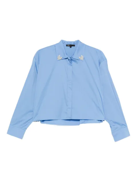 Maje brooch-detail blouse