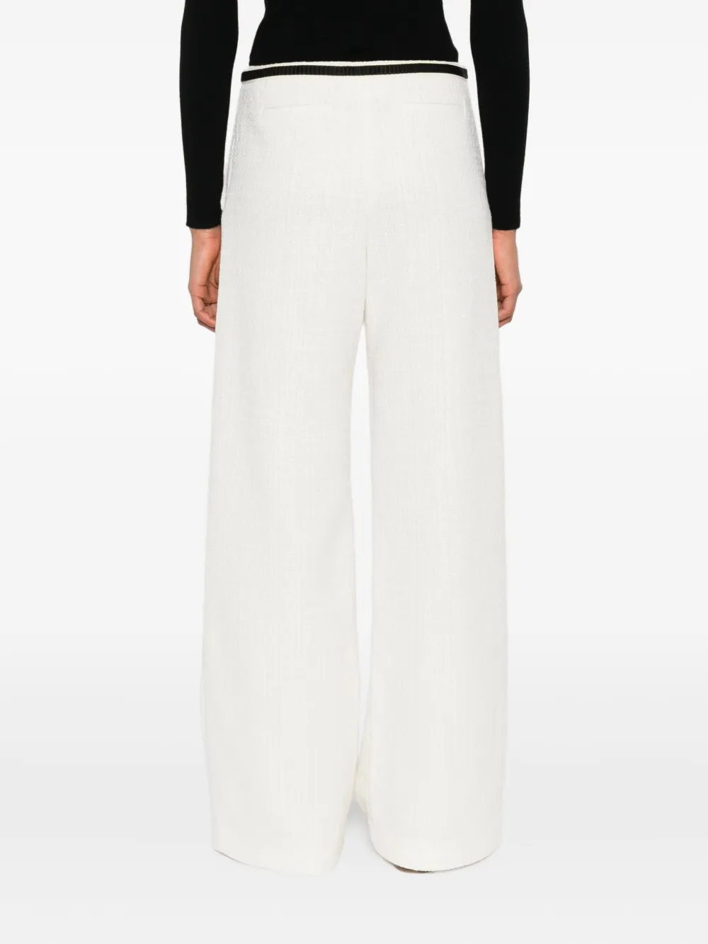 Maje Broek met lintdetail Beige