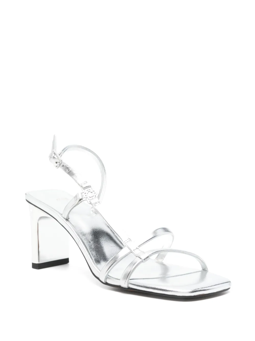 Maje 80mm metallic strappy sandals | Heeled Sandals | Image 2