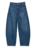 Maje logo-patch jeans - Blue