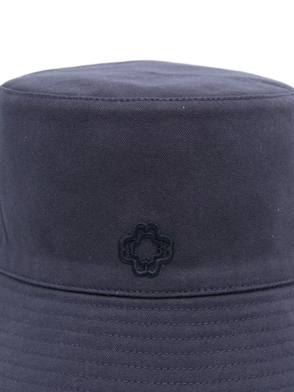 Maje embroidered cotton bucket hat - Blauw