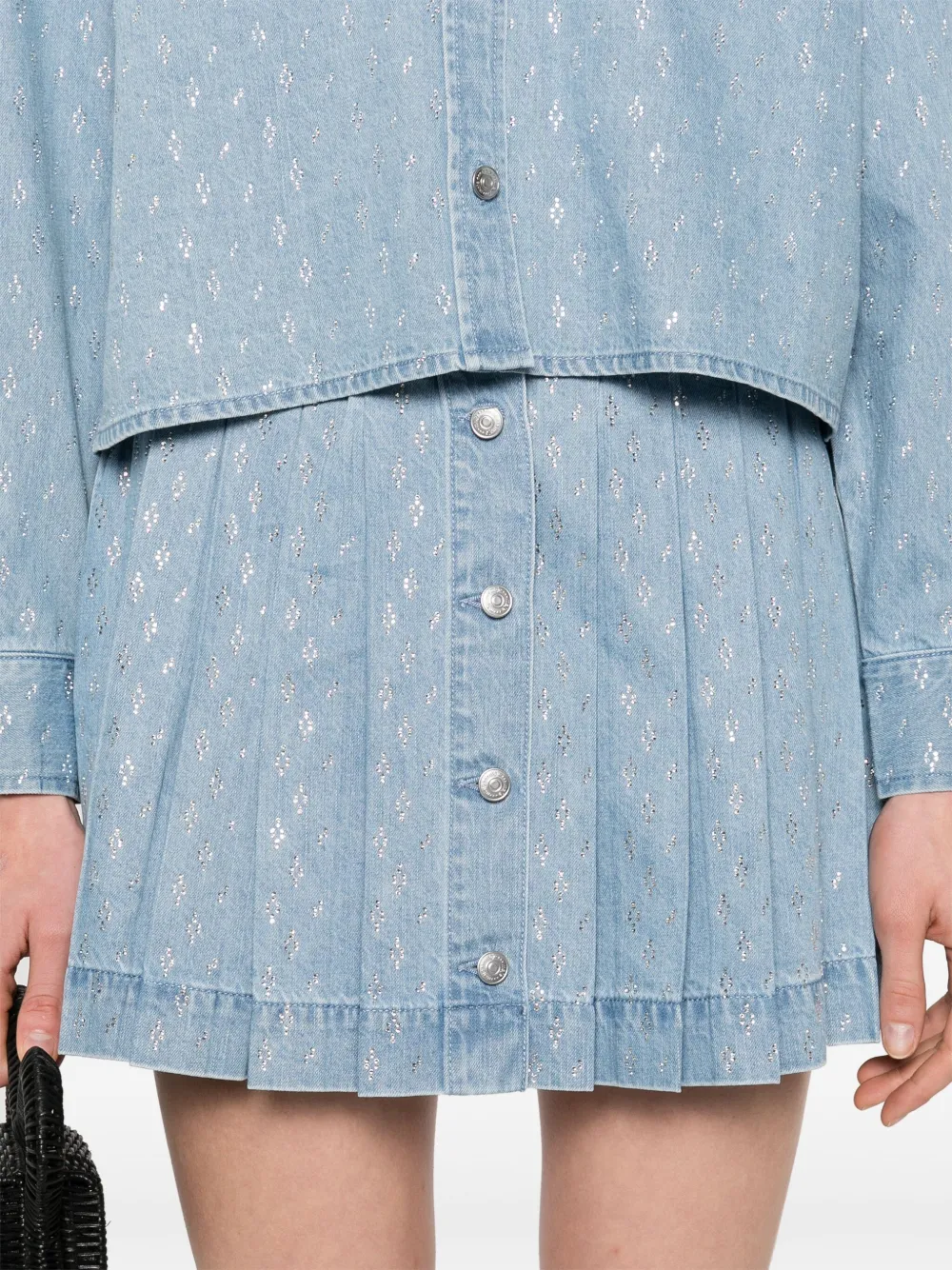 Maje Katoenen mini-rok Blauw