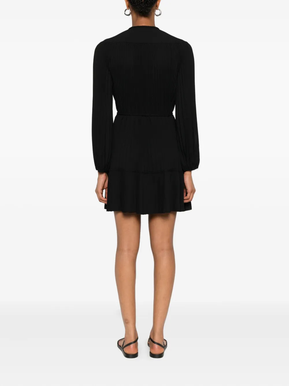Maje Geplooide jurk Zwart