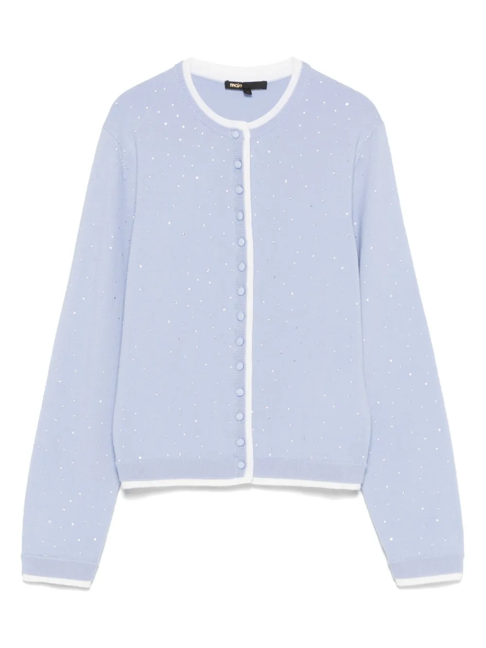 Maje Vest verfraaid met stras Blauw