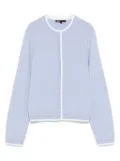 Maje rhinestone-embellished cardigan - Blue