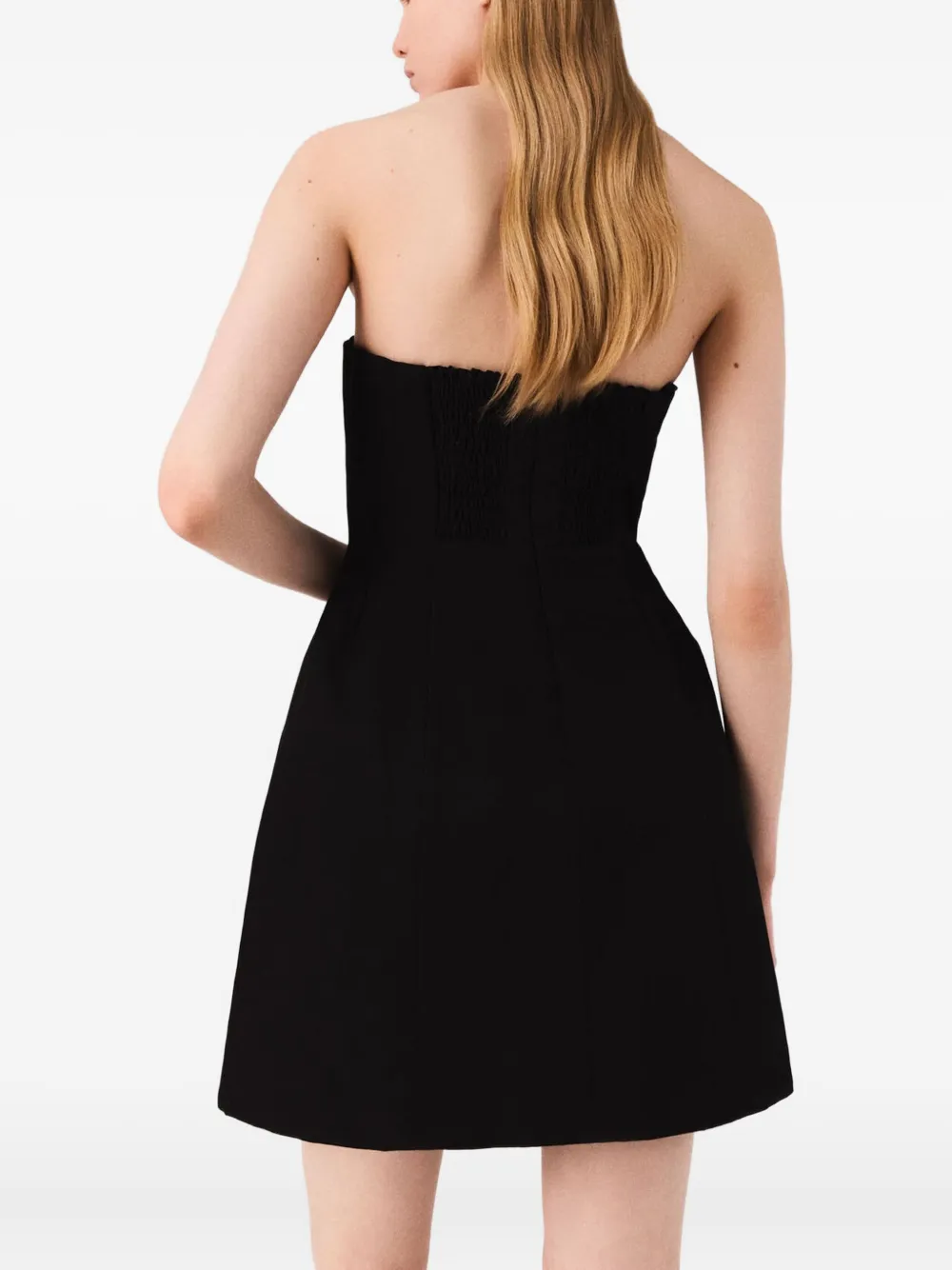 Maje Strapless mini-jurk Zwart