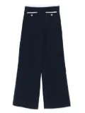 Maje tweed straight-leg trousers - Blue