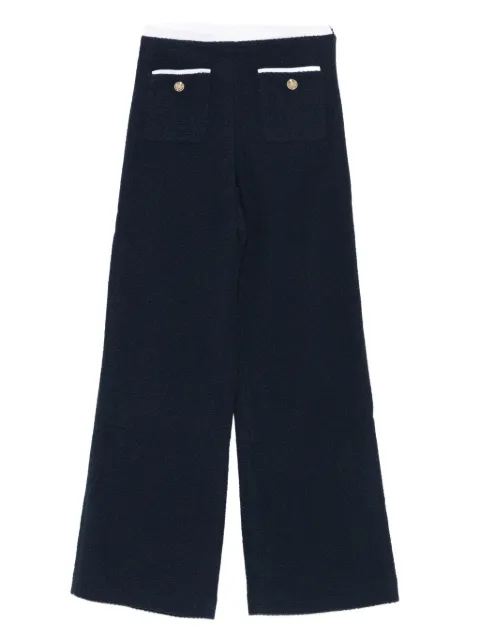 Maje tweed straight-leg trousers