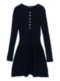 Maje ribbed button-front dress - Blue