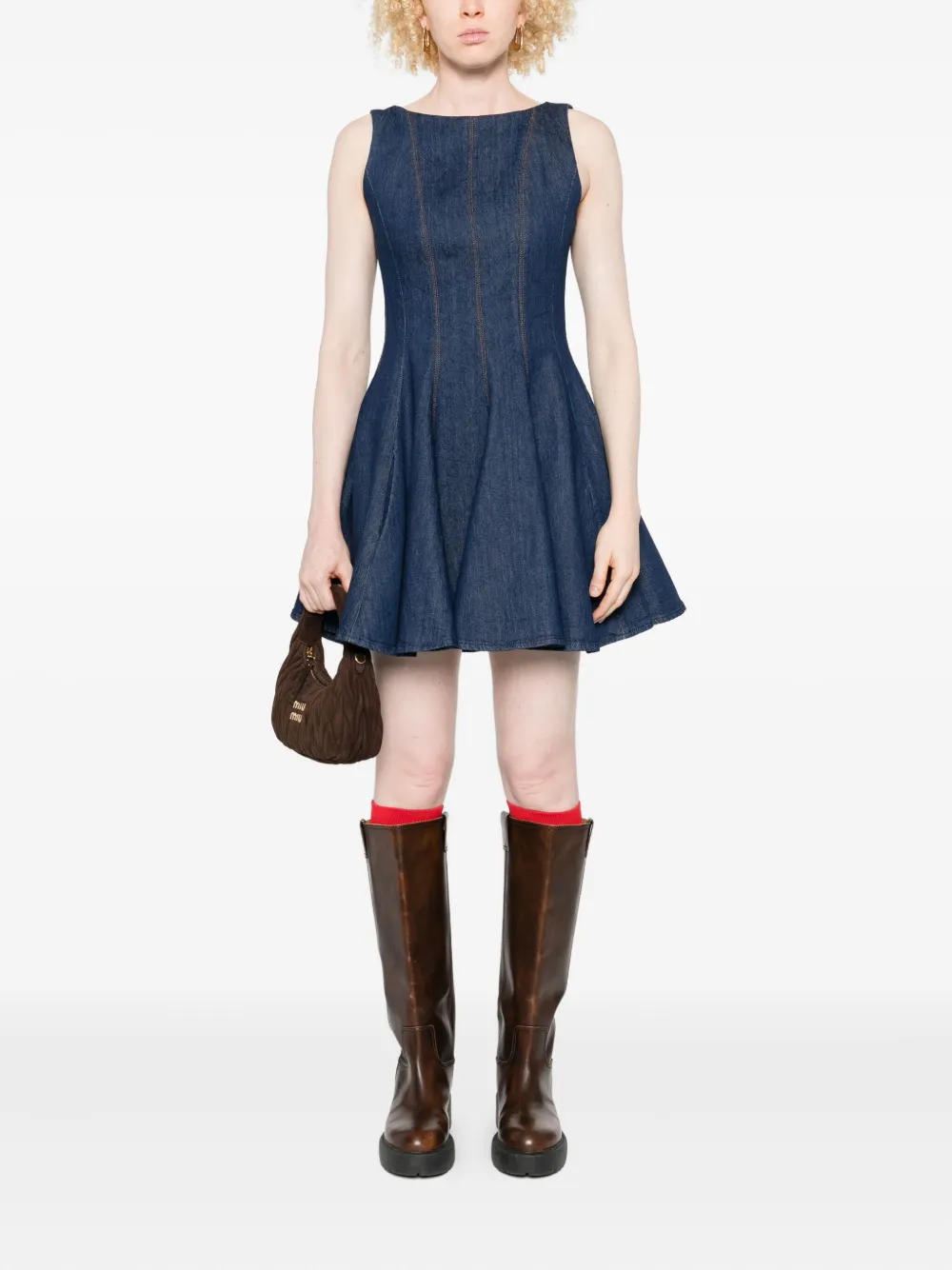 Maje Denim mini-jurk - Blauw