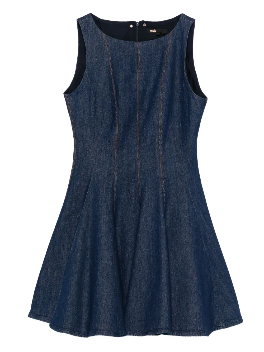 Maje sleeveless denim mini dress | Blue | Image 1