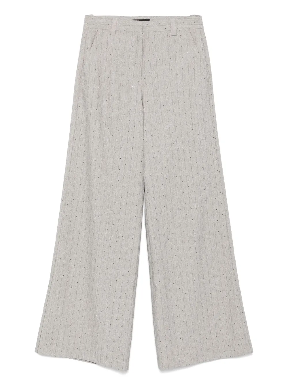 Maje Broek met krijtstreep Grijs