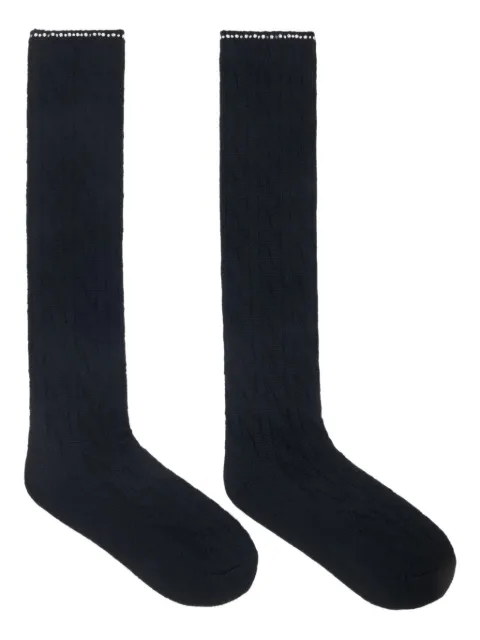 Maje embellished knitted socks