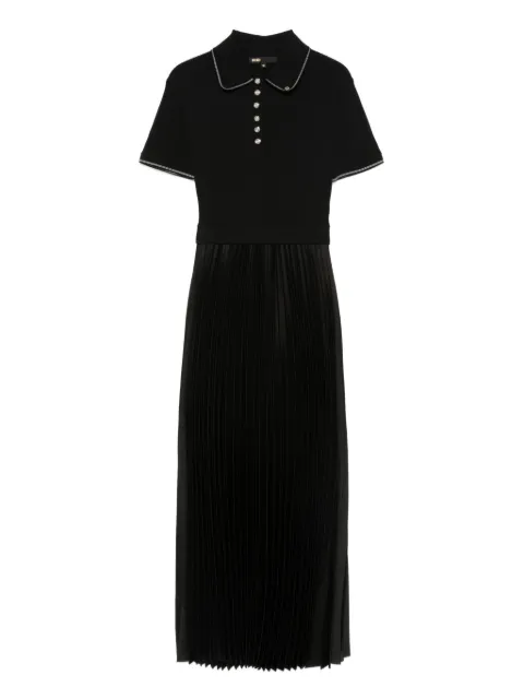 Maje pleated polo dress