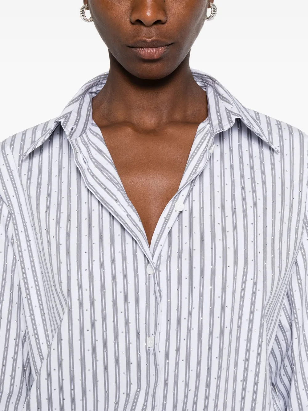 Maje Gestreept blouse Wit