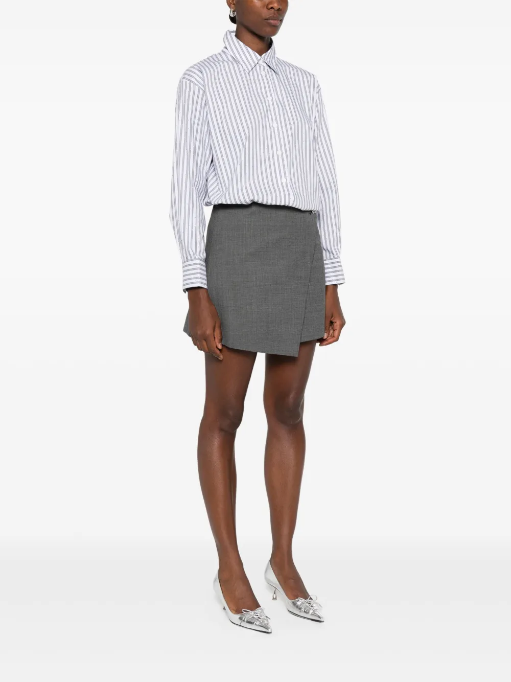 Maje Gestreept blouse Wit