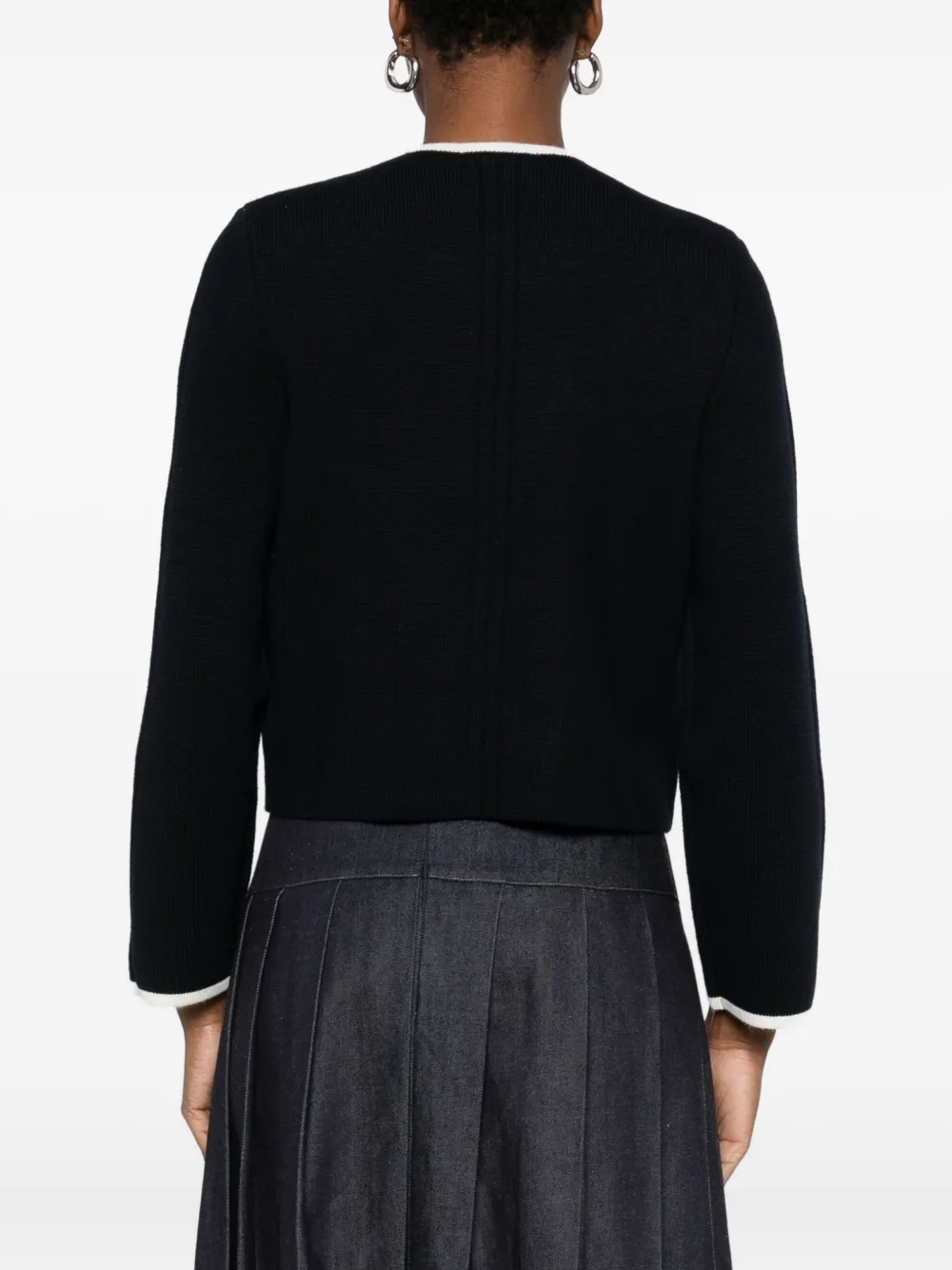 Maje Top met dubbele rij knopen Blauw