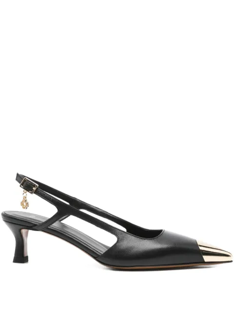 Maje 50mm slingback leather pumps