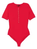 Maje ribbed-knit cardigan - Red