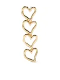 Maje heart-shaped earrings - Gold
