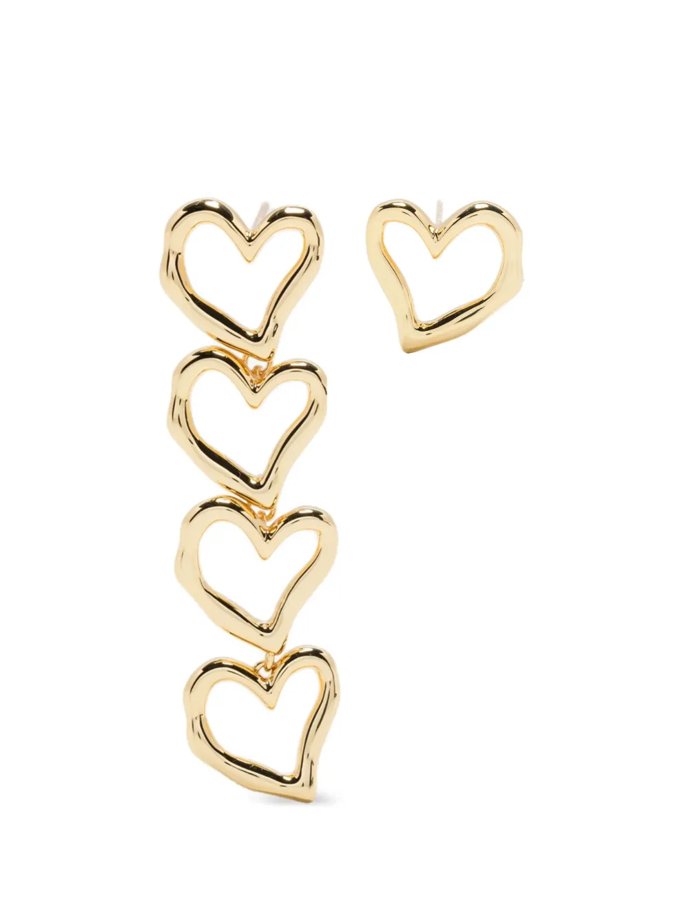 Maje heart-shaped earrings - Oro