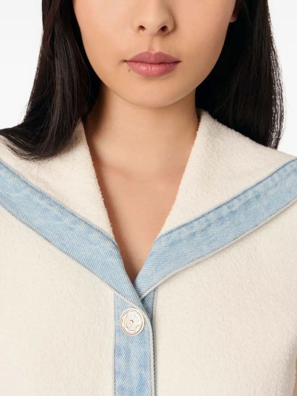 Maje Jack met matrozenkraag Beige