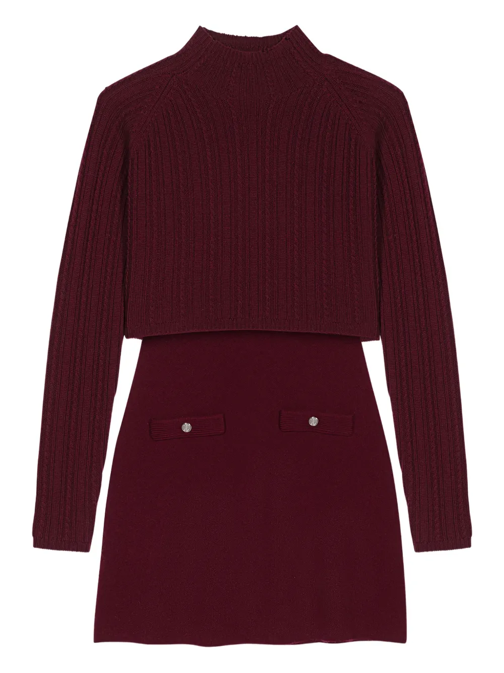 Maje robe à design sans manches | rouge | Image 1