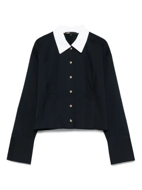 Maje button-fastening collared shirt