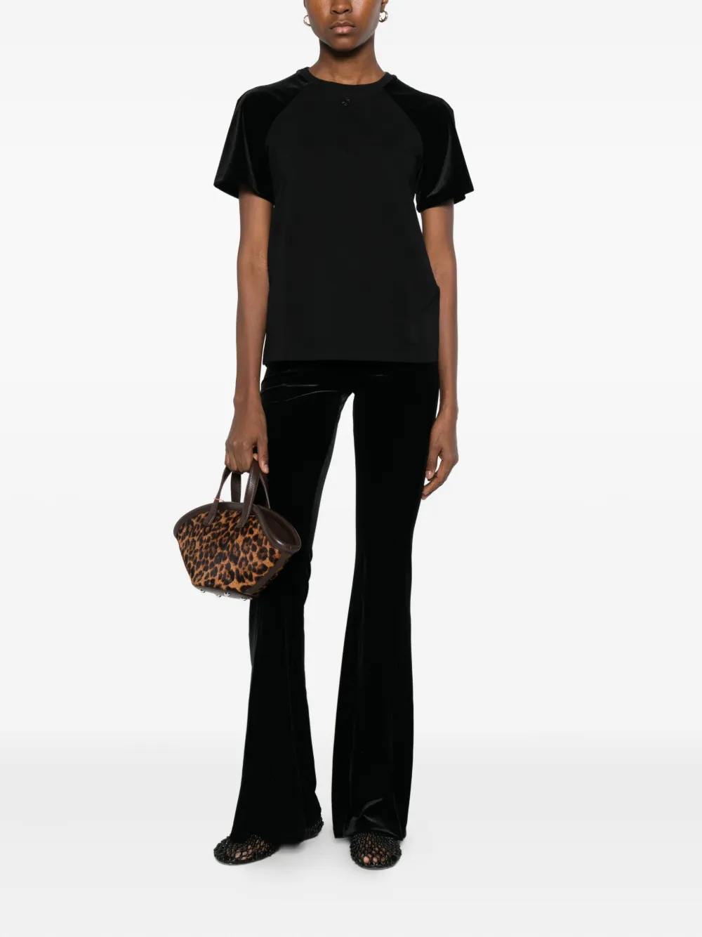 Maje playera con panel de terciopelo | Playeras y jerséis | Image 2