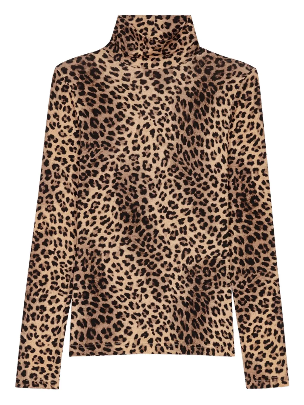 Maje leopard-print T-shirt | Brown | Image 1