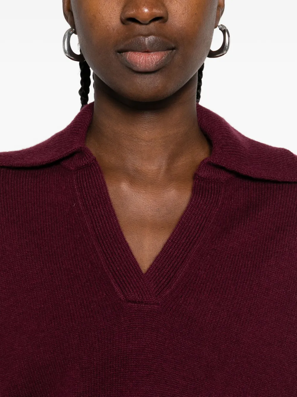 Maje Trui met V-hals Rood