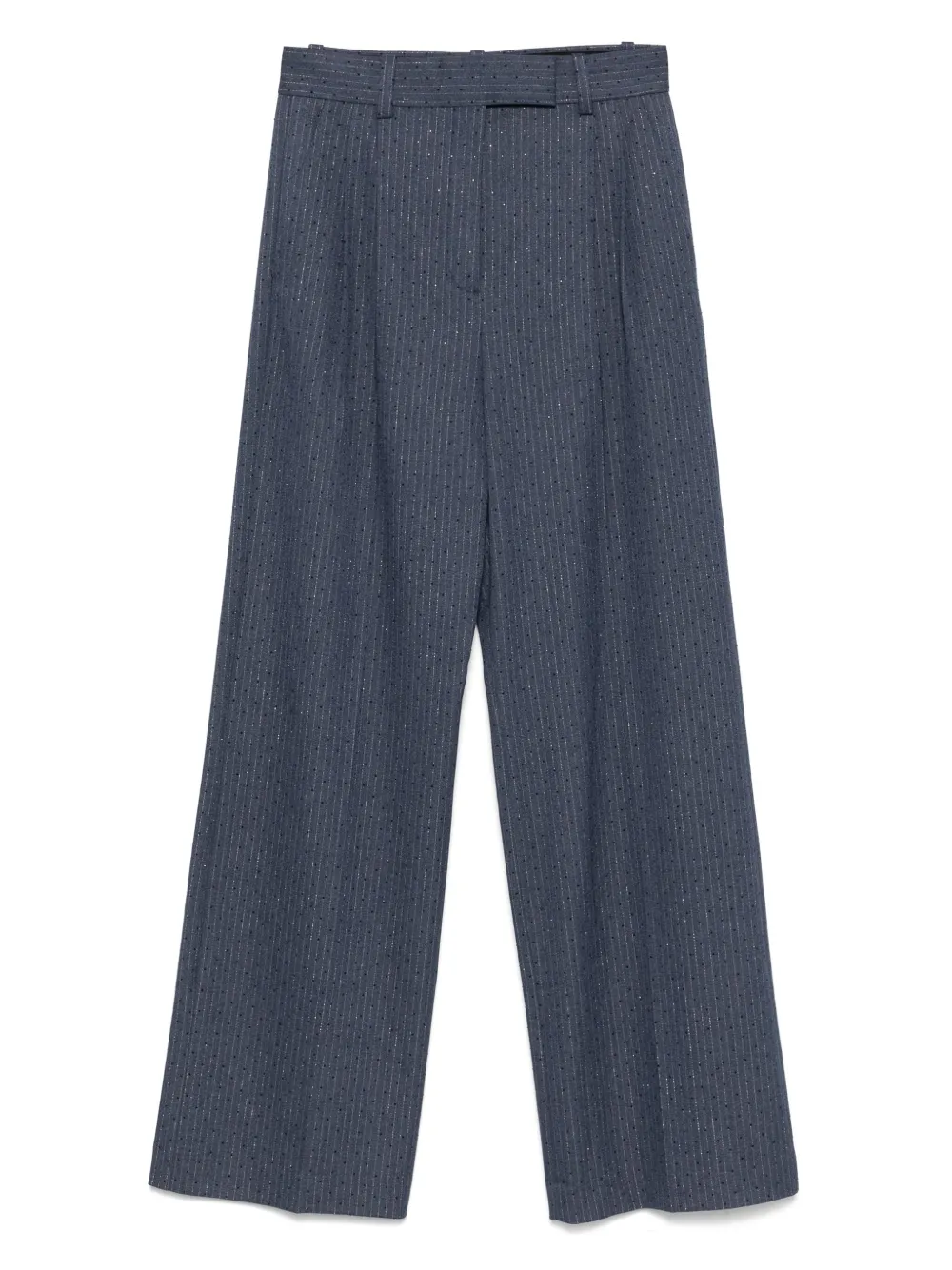Maje Pantalon met krijtstreep Blauw