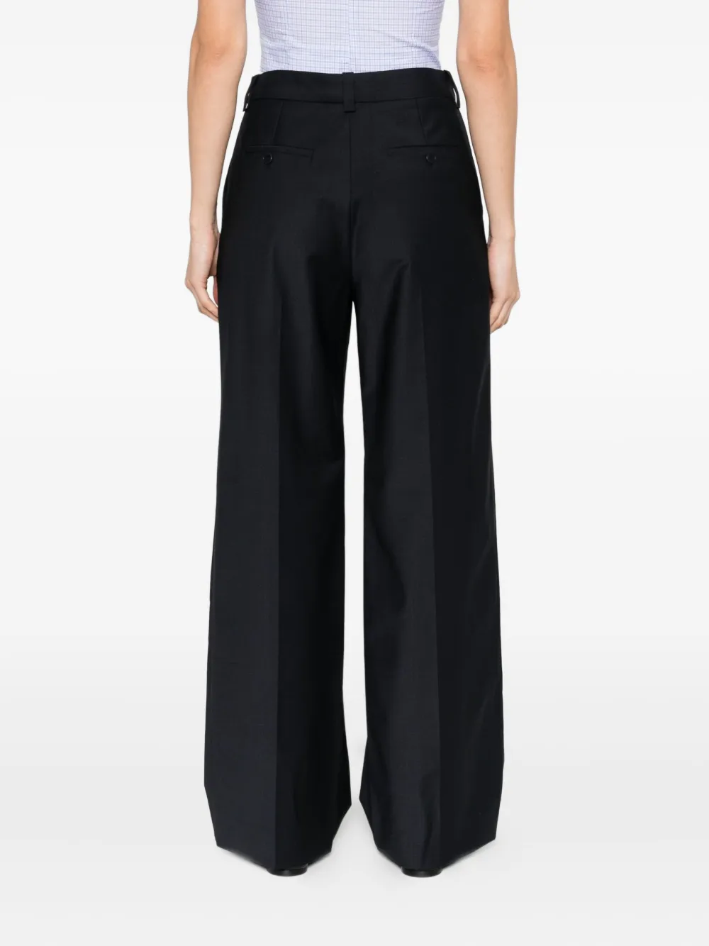 Maje chain-embellished trousers Blauw