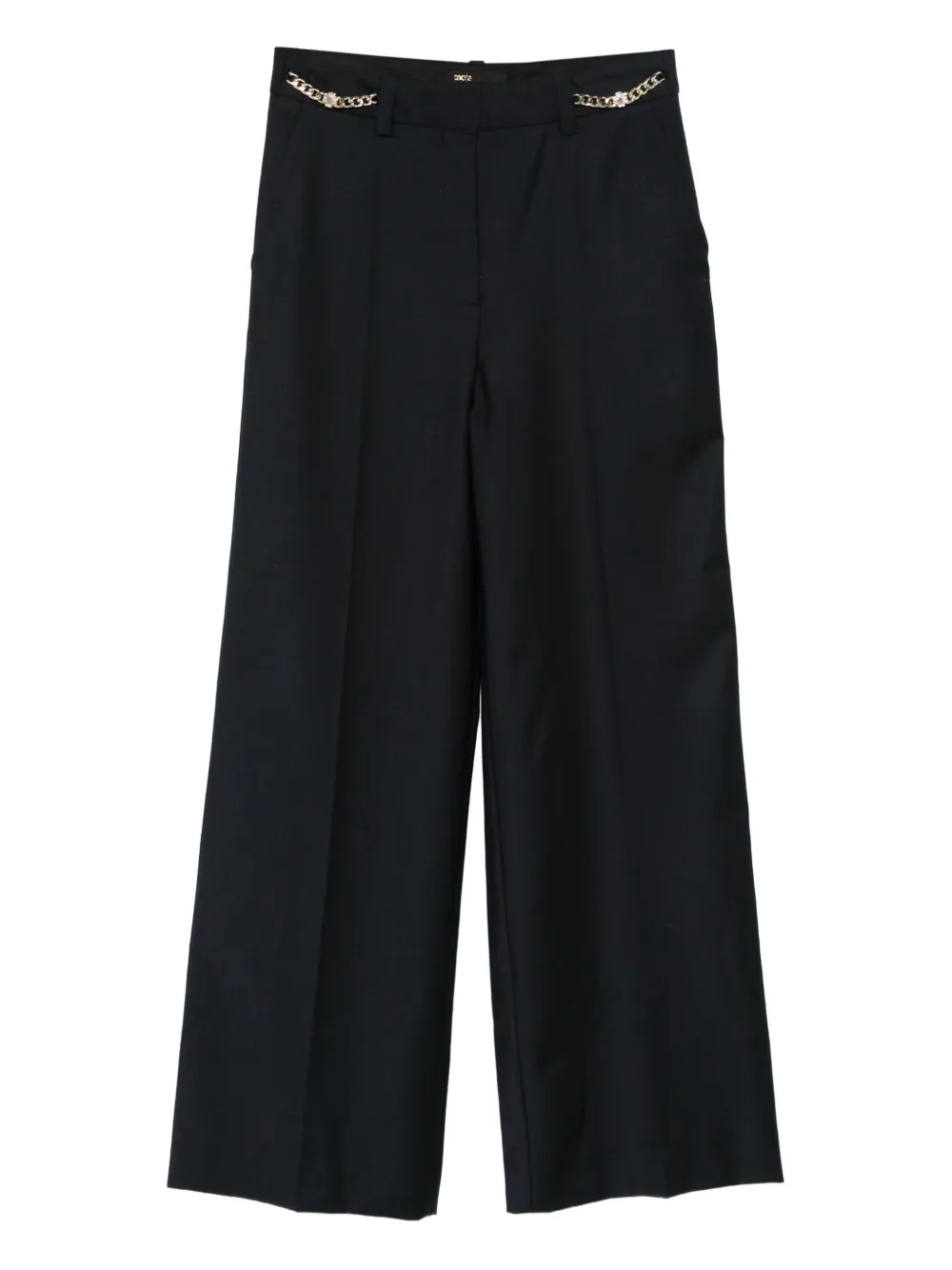 Maje chain-embellished trousers Blauw