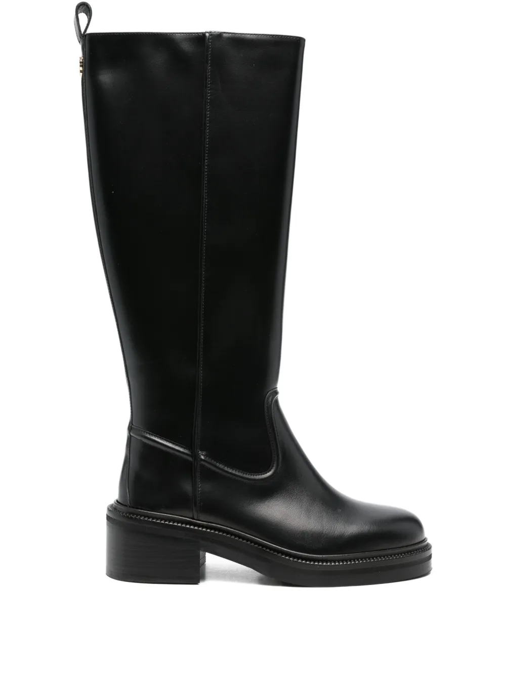 Maje leather knee-high boots | Black | Image 1