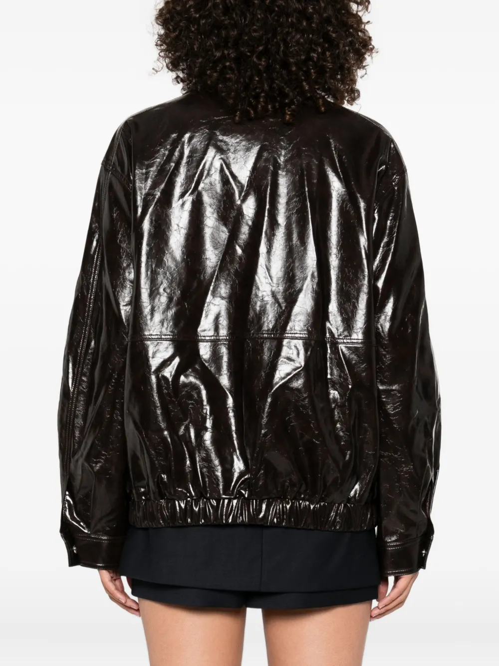 Maje Jack met vlakken en cuffs Bruin