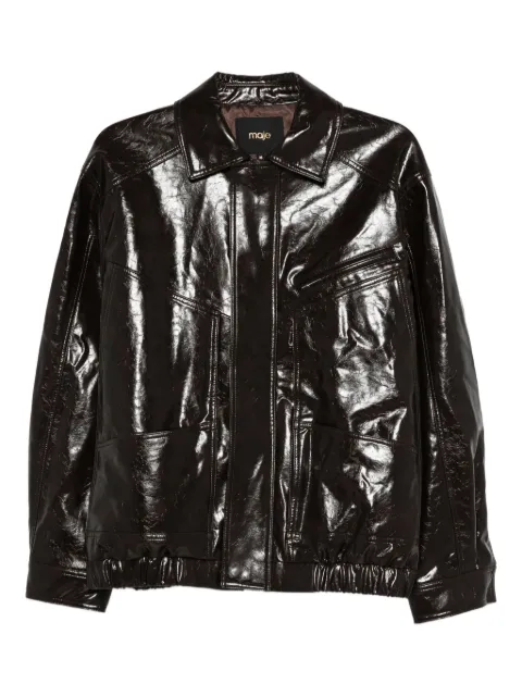 Maje cuffed panelled jacket