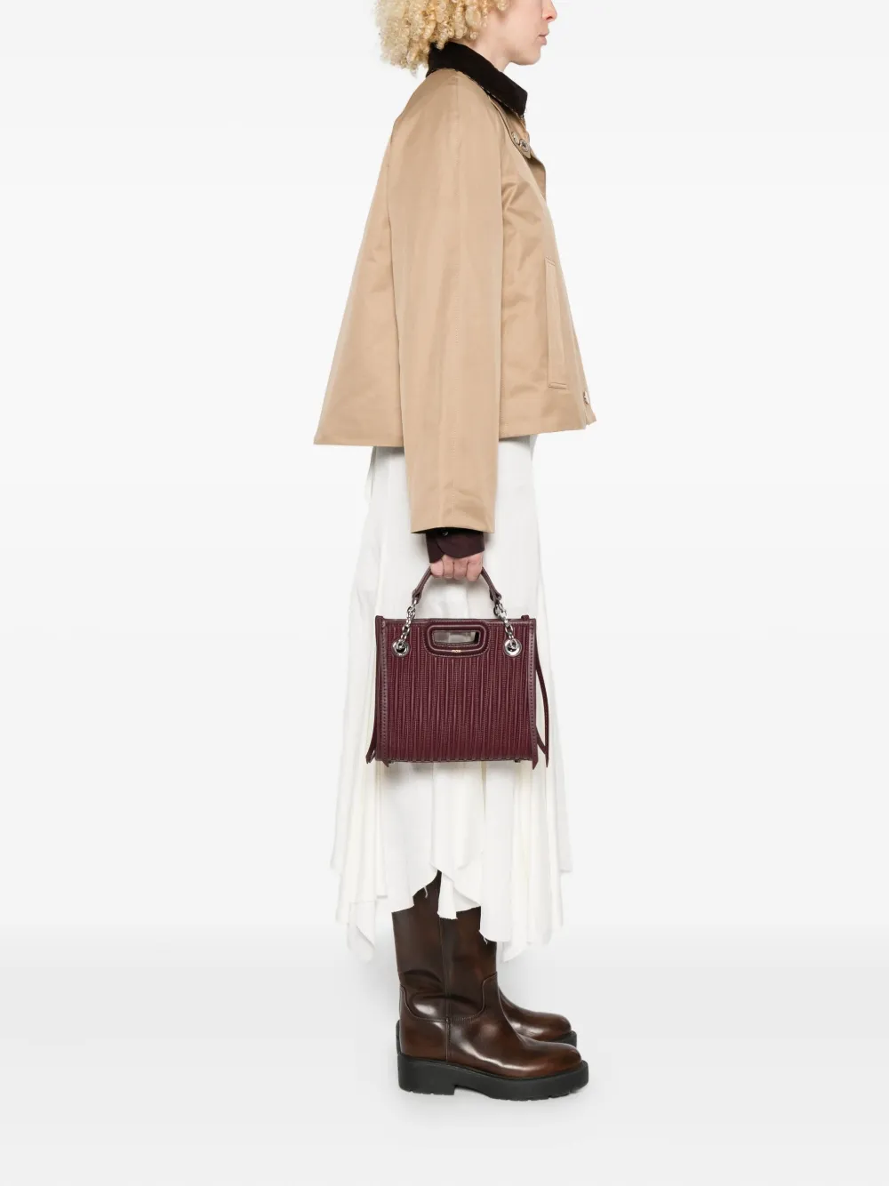 Maje Gewatteerde shopper - Rood