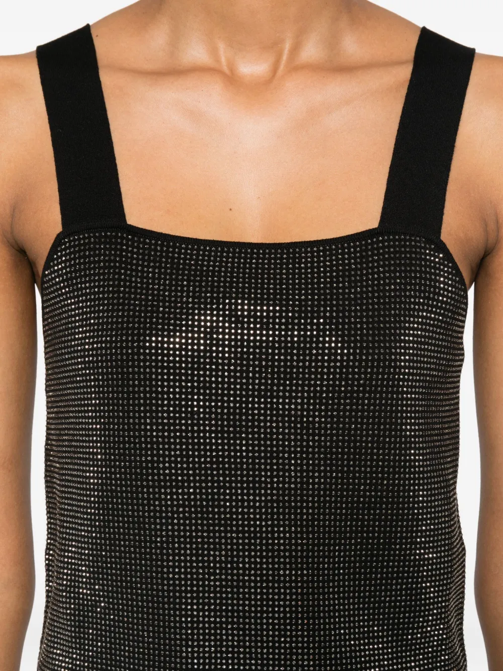 Maje Top verfraaid met stras Zwart