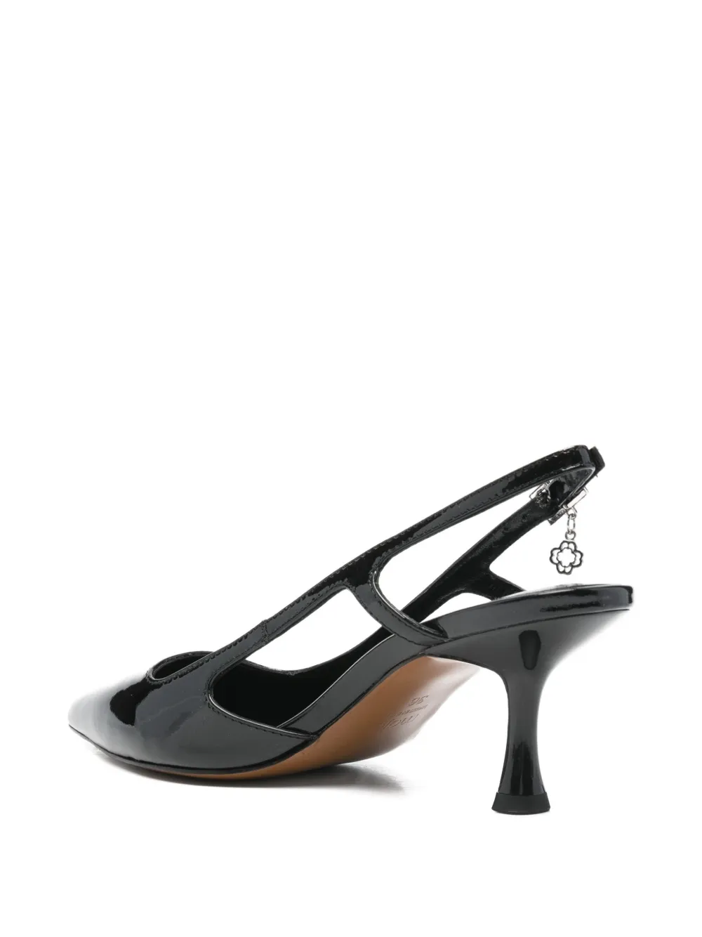 Maje Slingback pumps met puntige neus Zwart